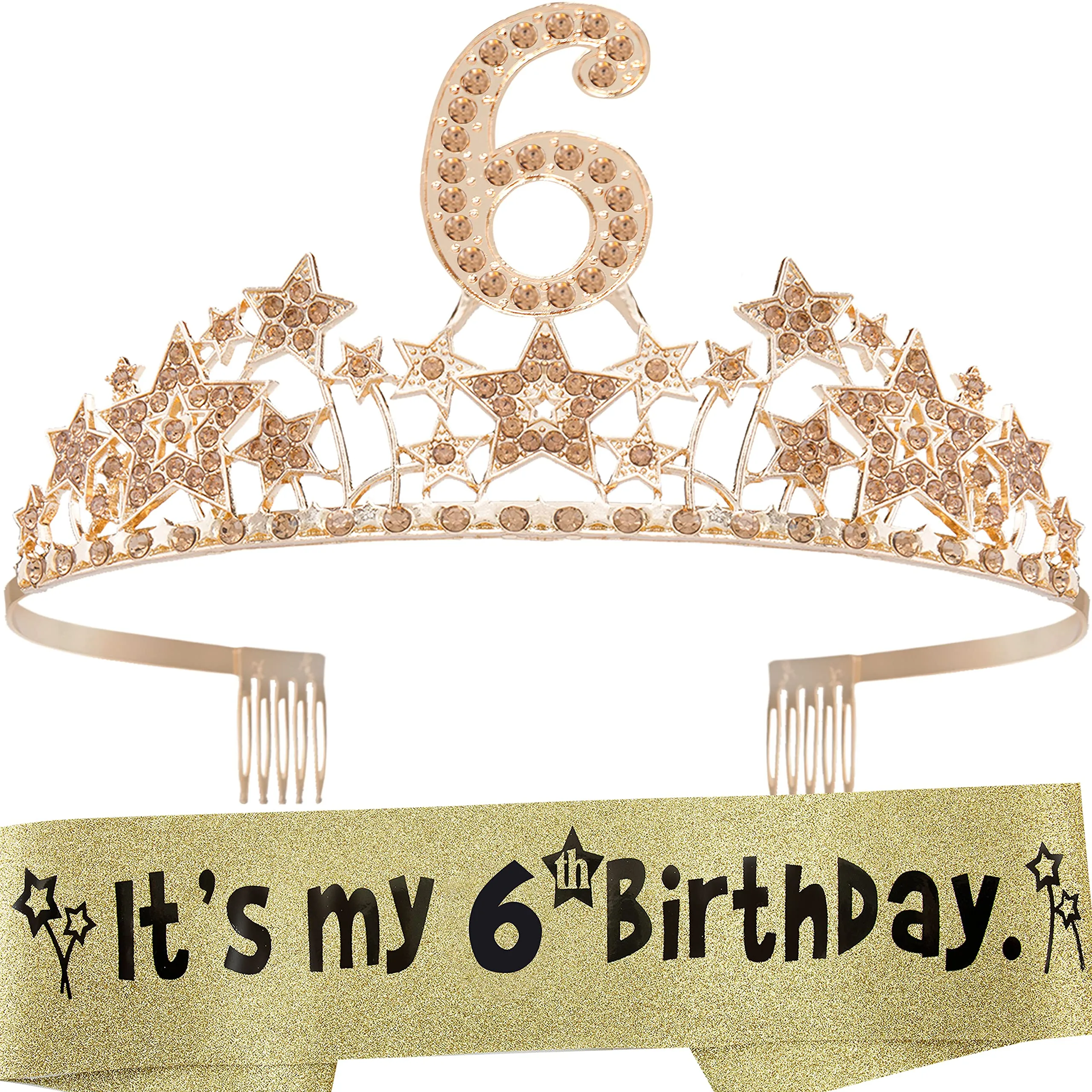 6th Birthday, 6th Birthday Decorations for Girls, 6th Birthday Girl, 6th Birthday Tiara