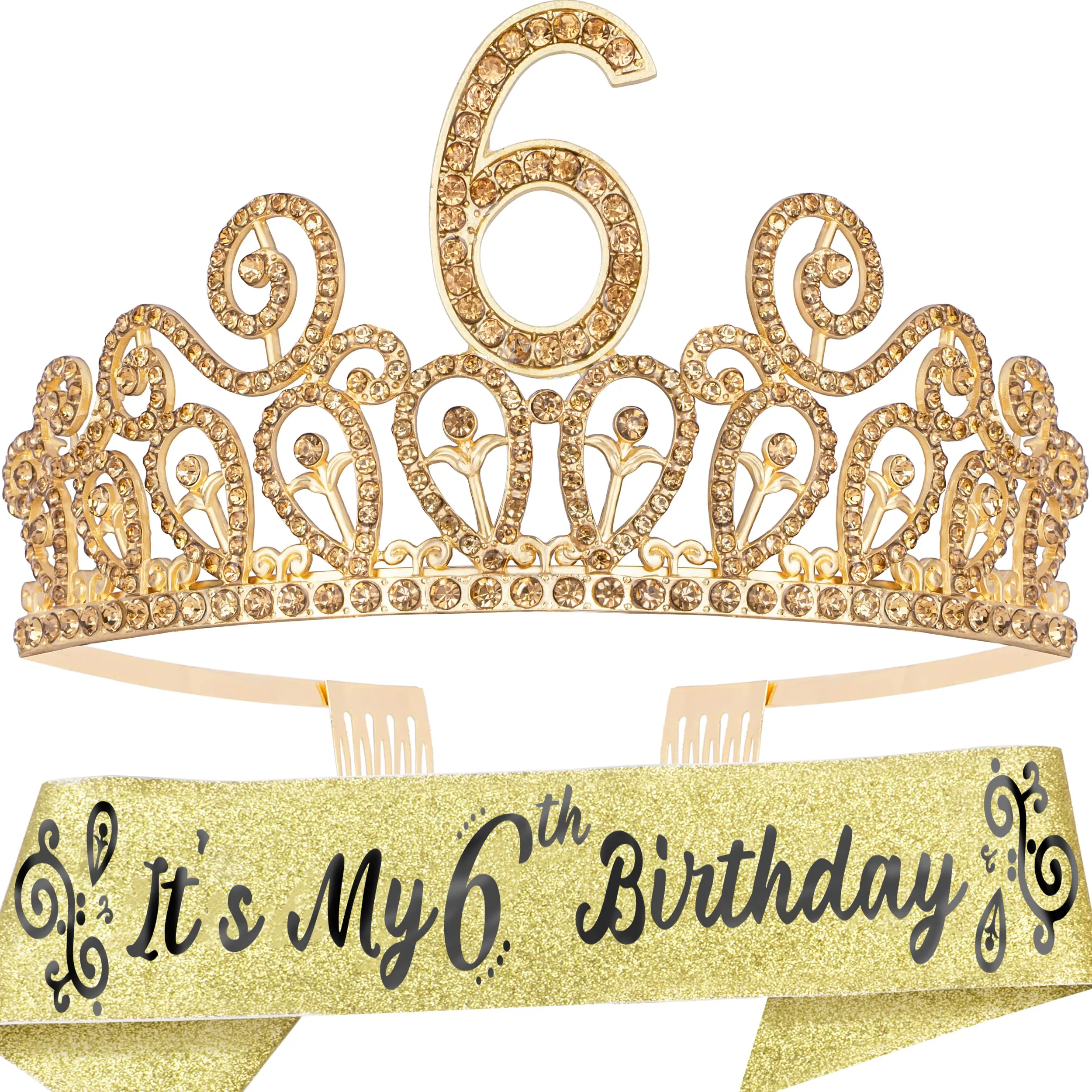 6th Birthday, 6th Birthday Decorations for Girls, 6th Birthday Girl, 6th Birthday Tiara