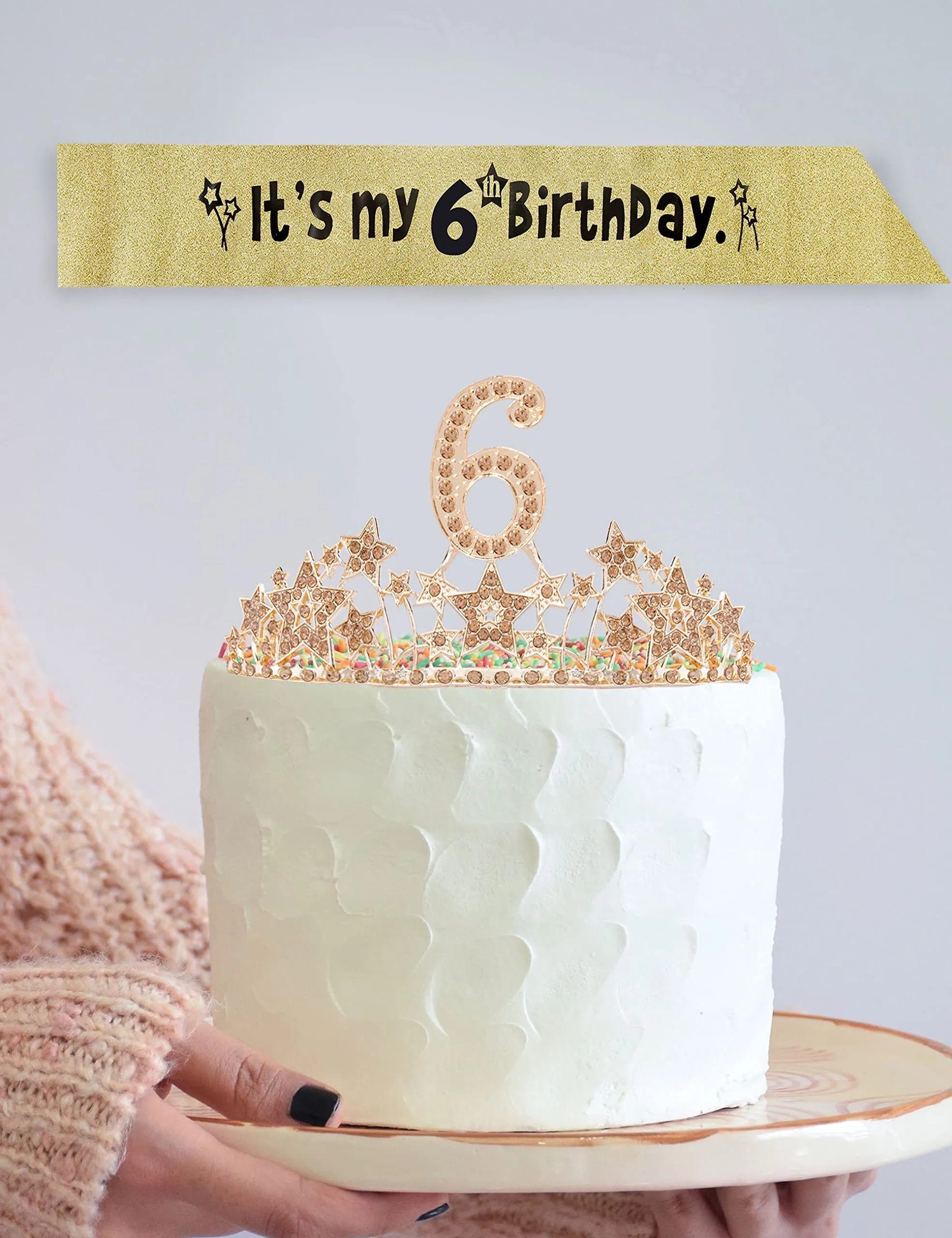 6th Birthday, 6th Birthday Decorations for Girls, 6th Birthday Girl, 6th Birthday Tiara