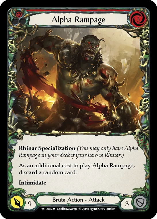 Alpha Rampage [WTR006-M] Alpha Print Normal