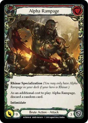 Alpha Rampage [WTR006-M] Alpha Print Normal