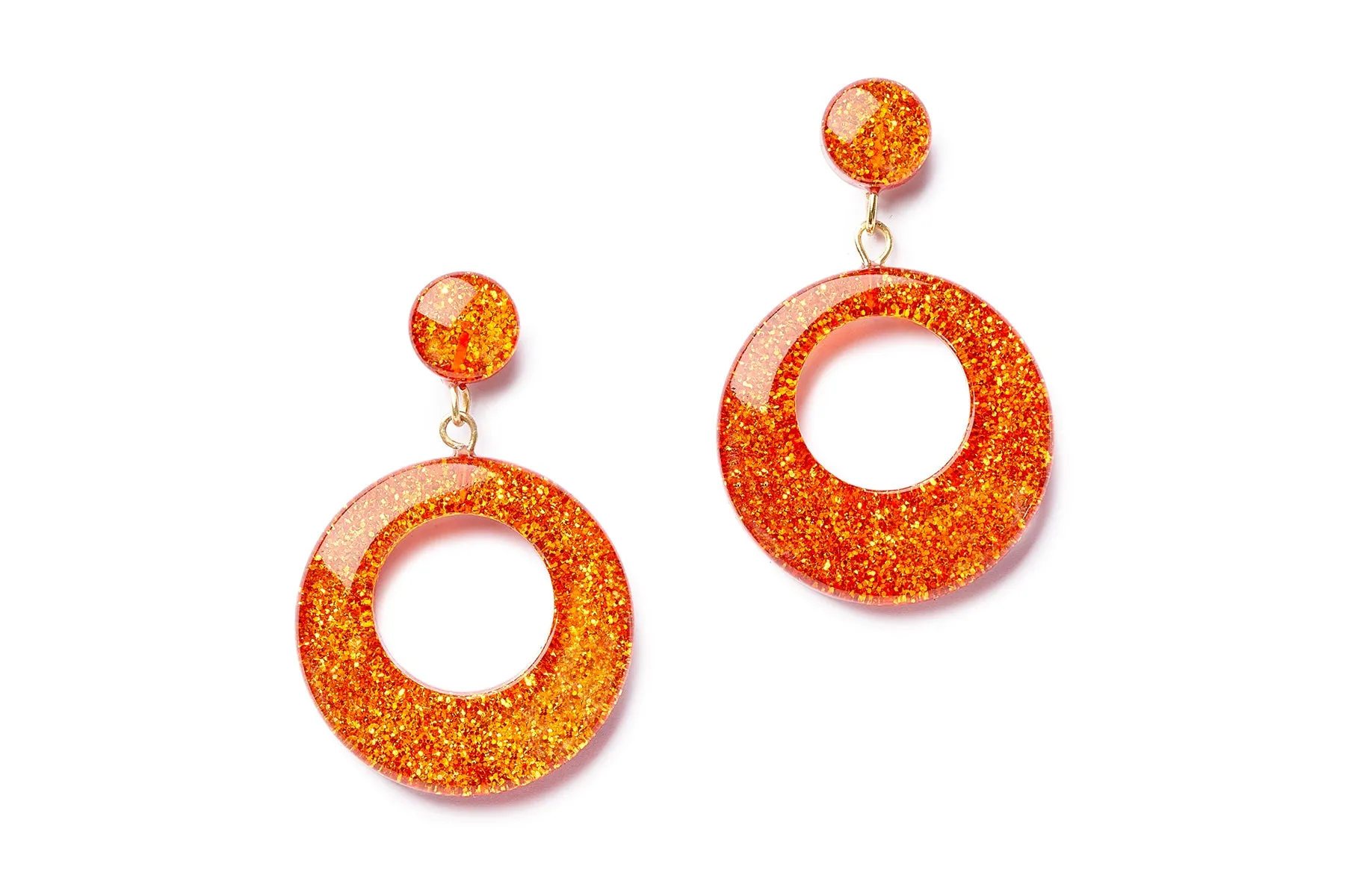 Amber Glitter Bangle