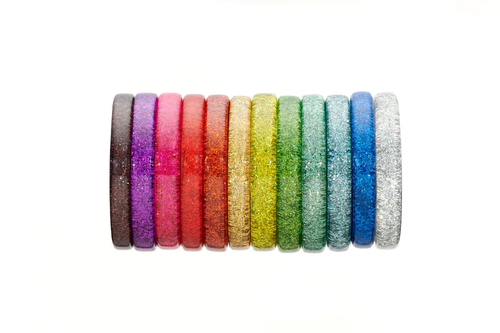 Amber Glitter Bangle