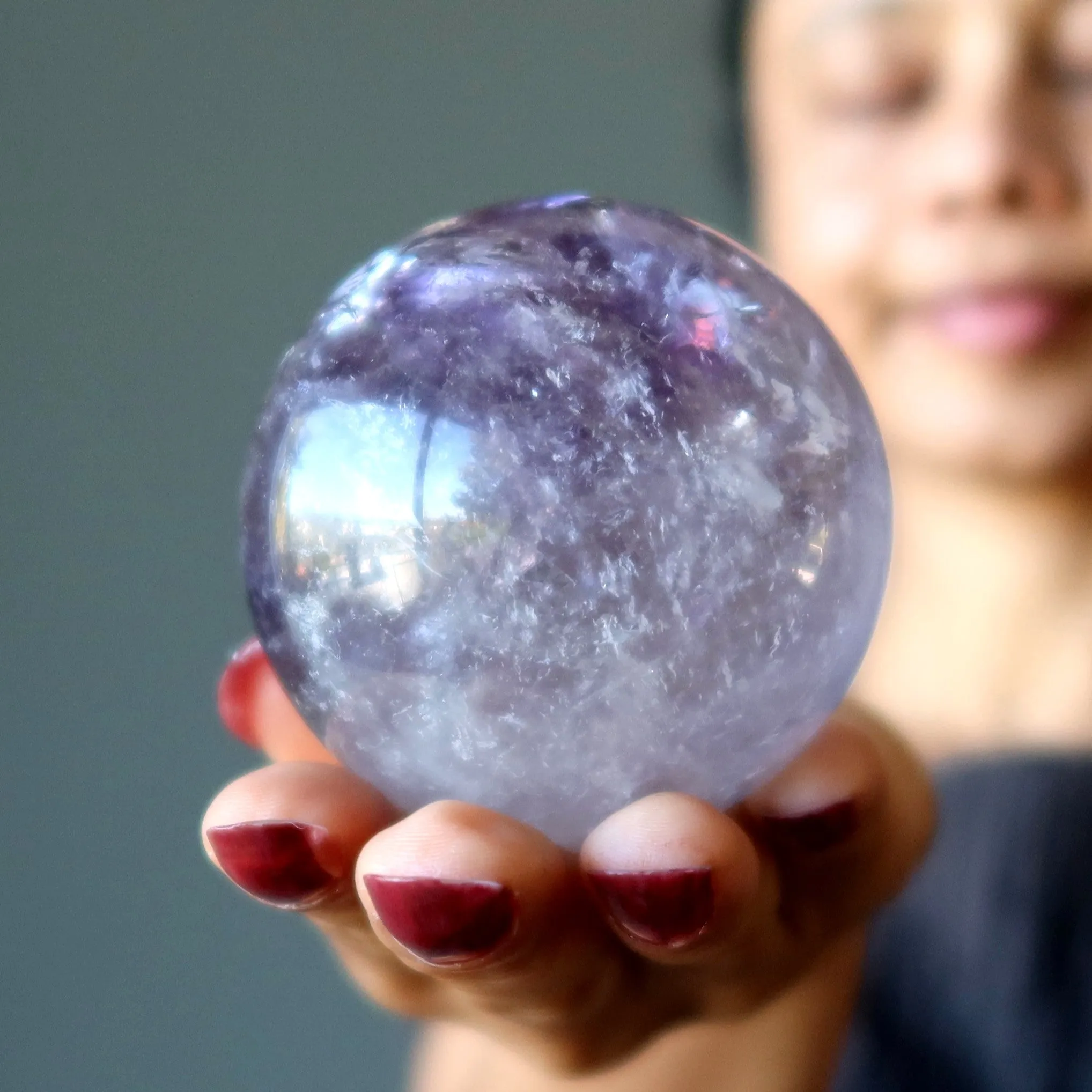 Amethyst Sphere High Archangel Crystal Ball