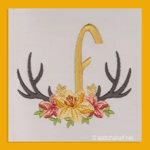 Antler Atelier Monogram Letter F