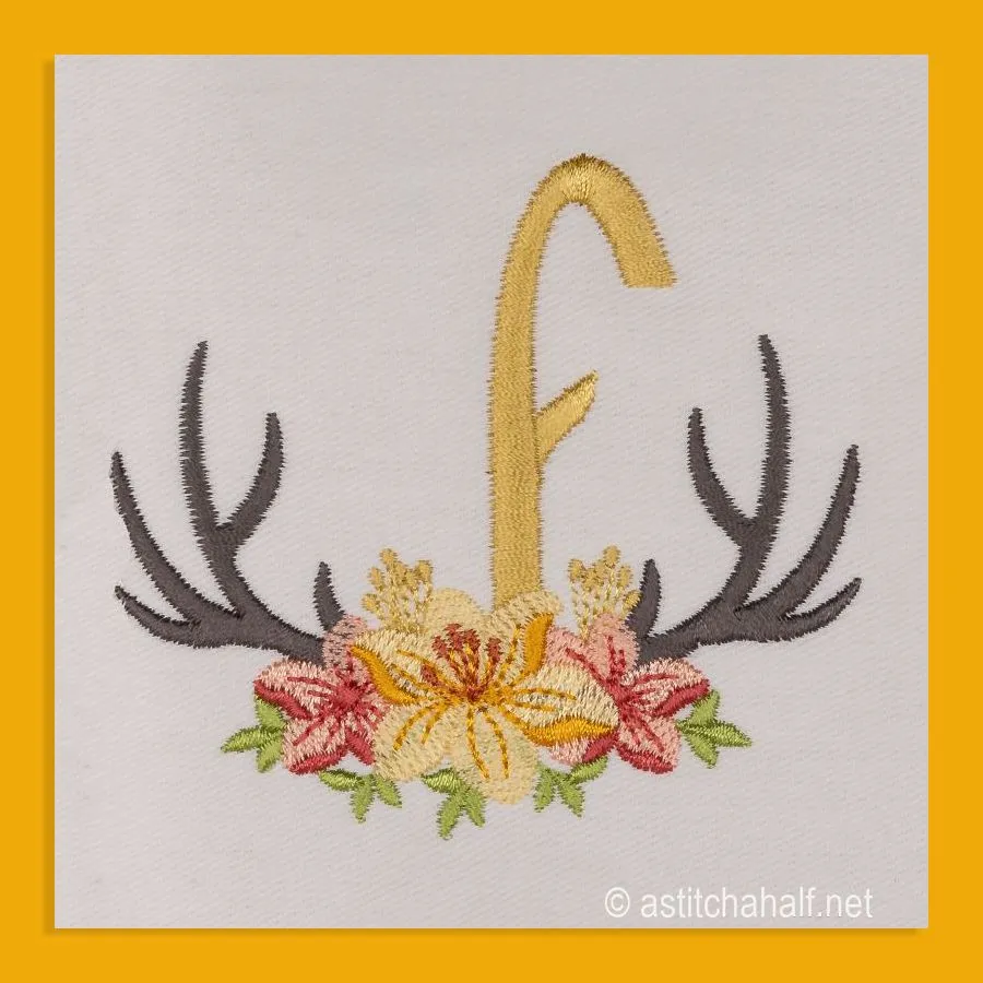 Antler Atelier Monogram Letter F