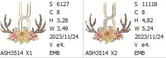 Antler Atelier Monogram Letter X