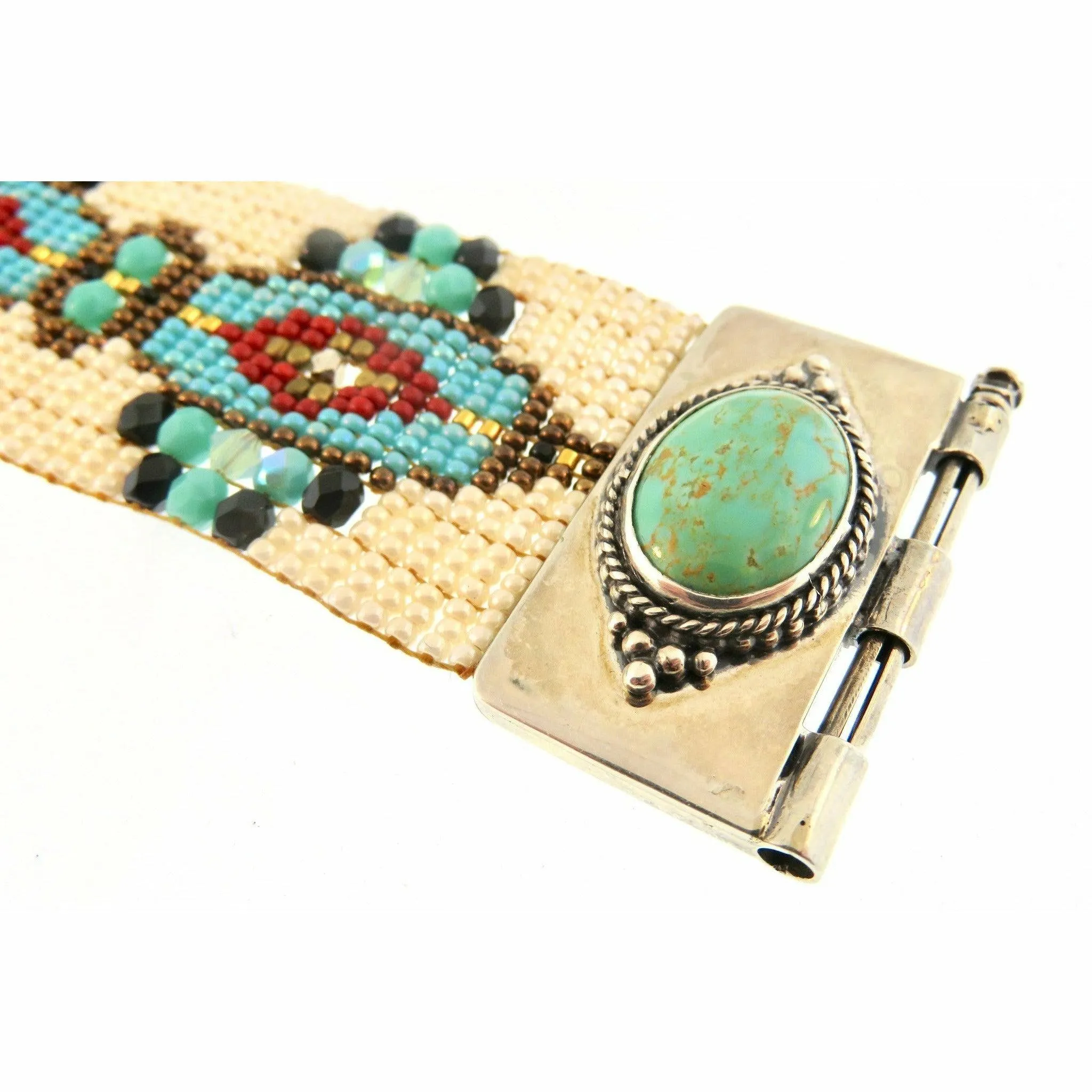 Chili Rose  Turquoise & Mint  Diana Bracelet