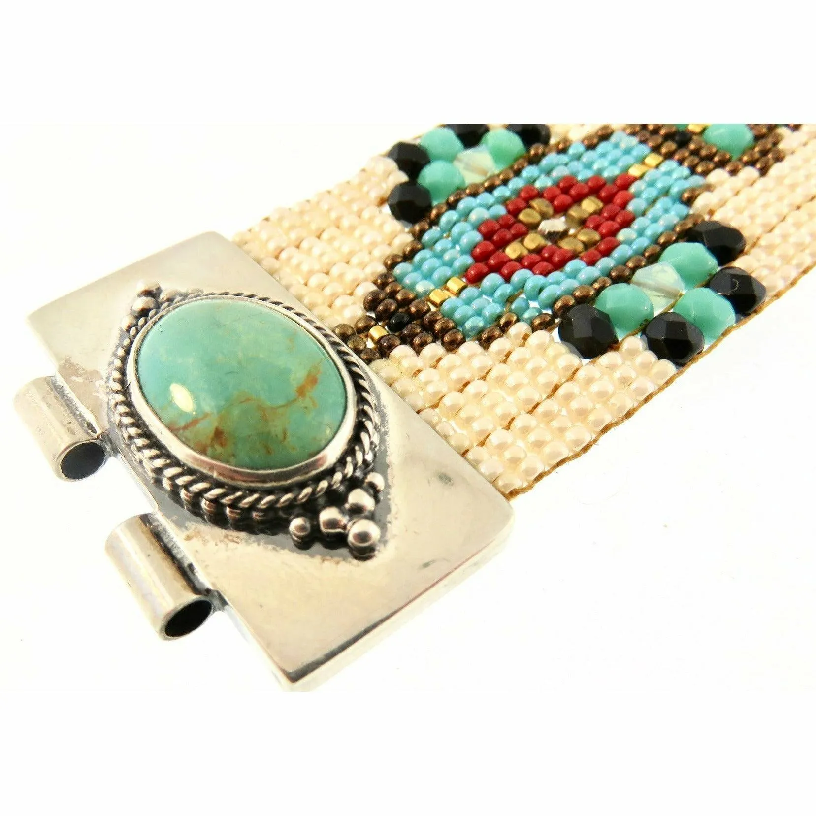 Chili Rose  Turquoise & Mint  Diana Bracelet