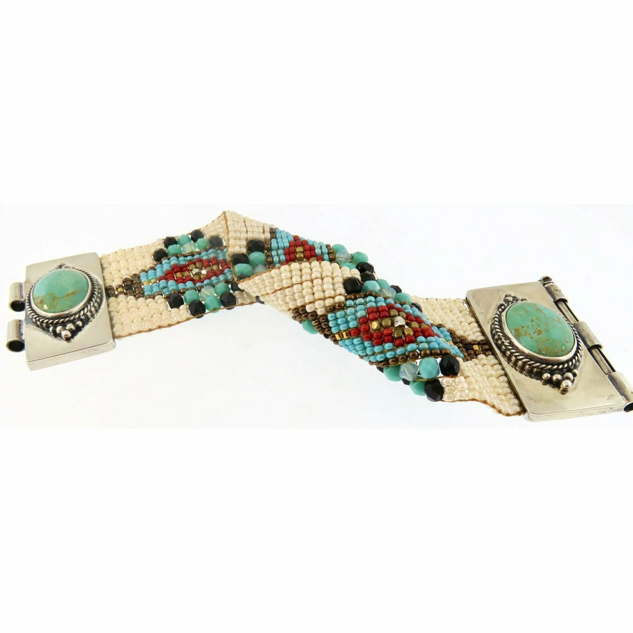 Chili Rose  Turquoise & Mint  Diana Bracelet
