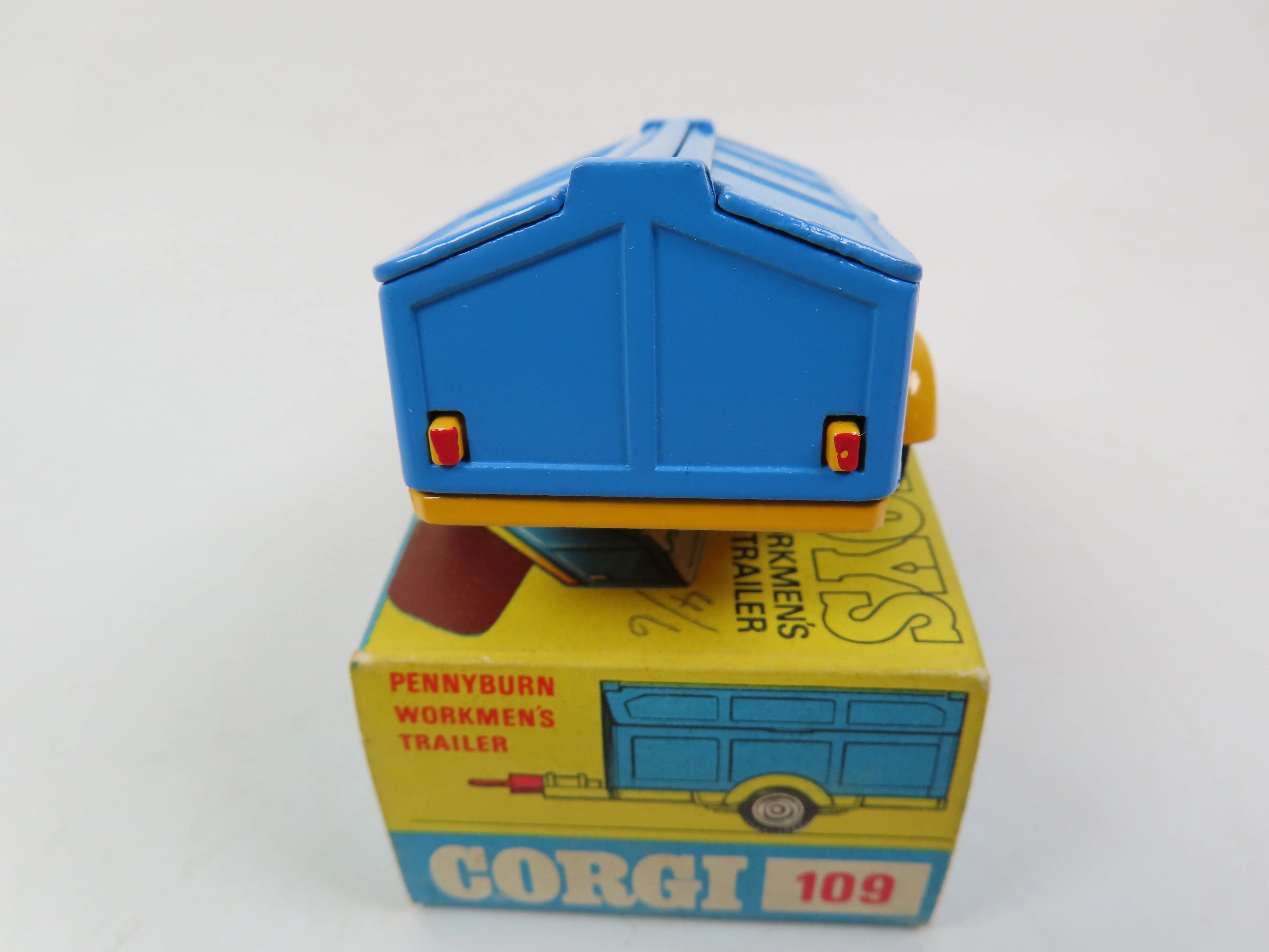 Corgi 109 - Pennyburn Workmen's Trailer - Blue/Yellow - Very Near Mint Boxed!