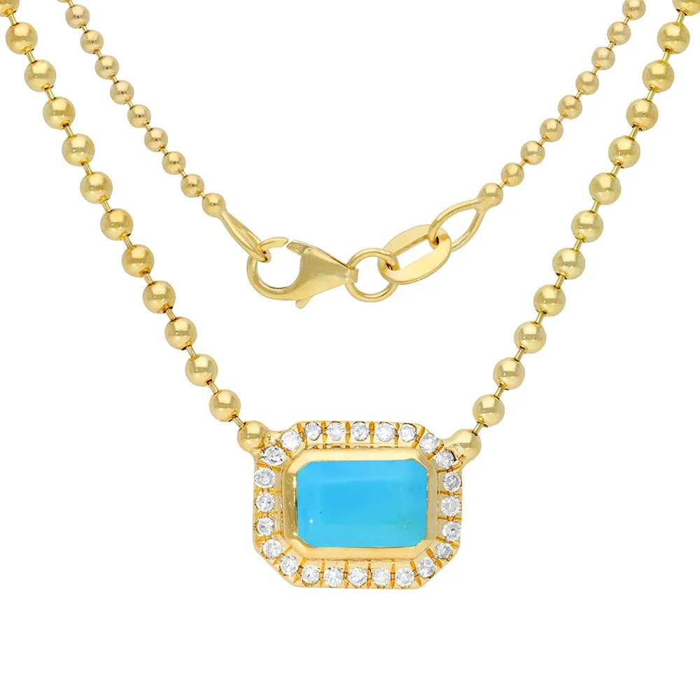 Diamond Pink Sapphire Necklace