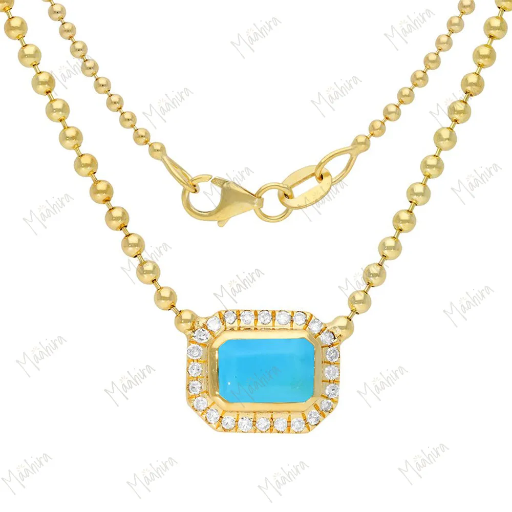 Diamond Pink Sapphire Necklace