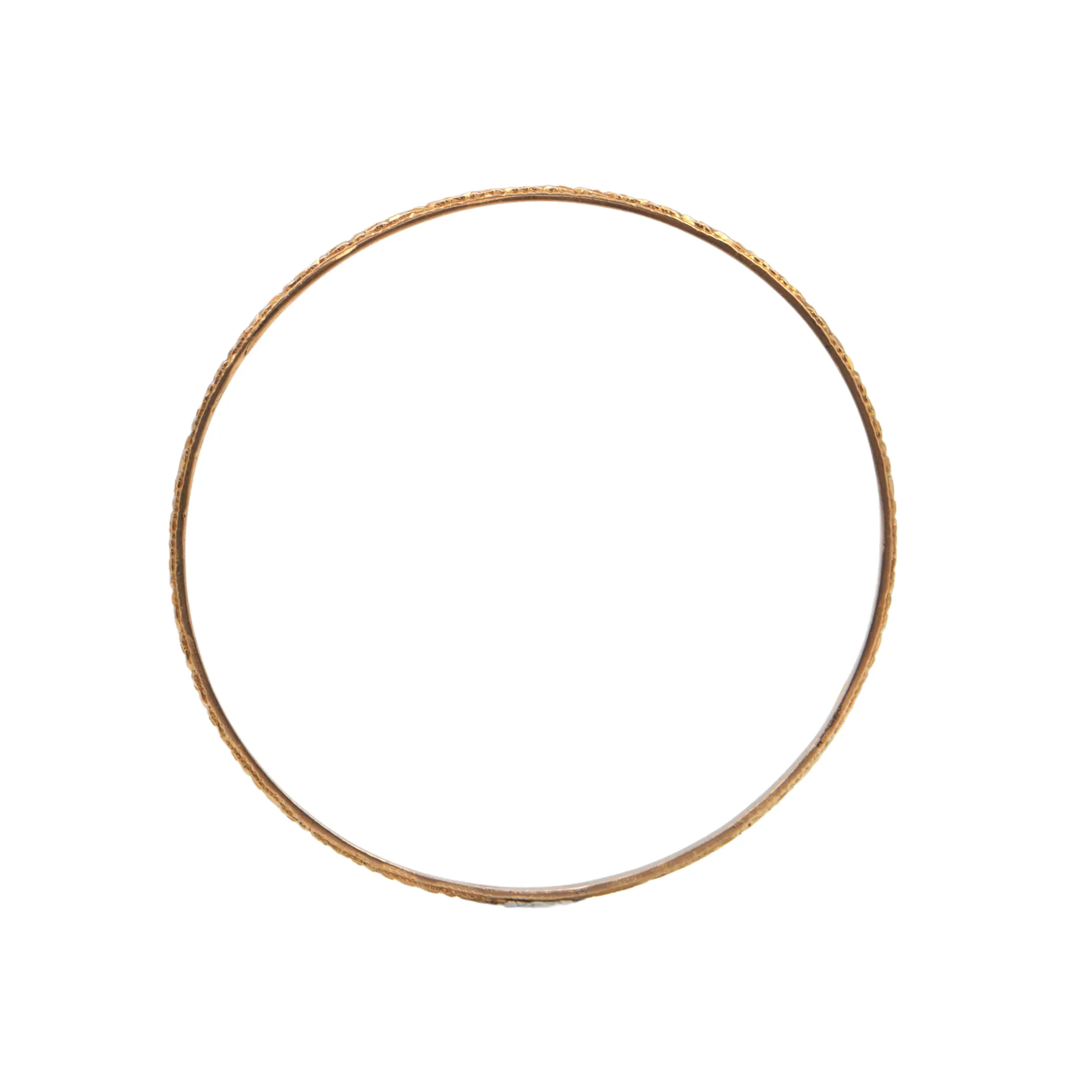 Estate Moroccan 18K Gold Bangle Bracelet (3 Available)