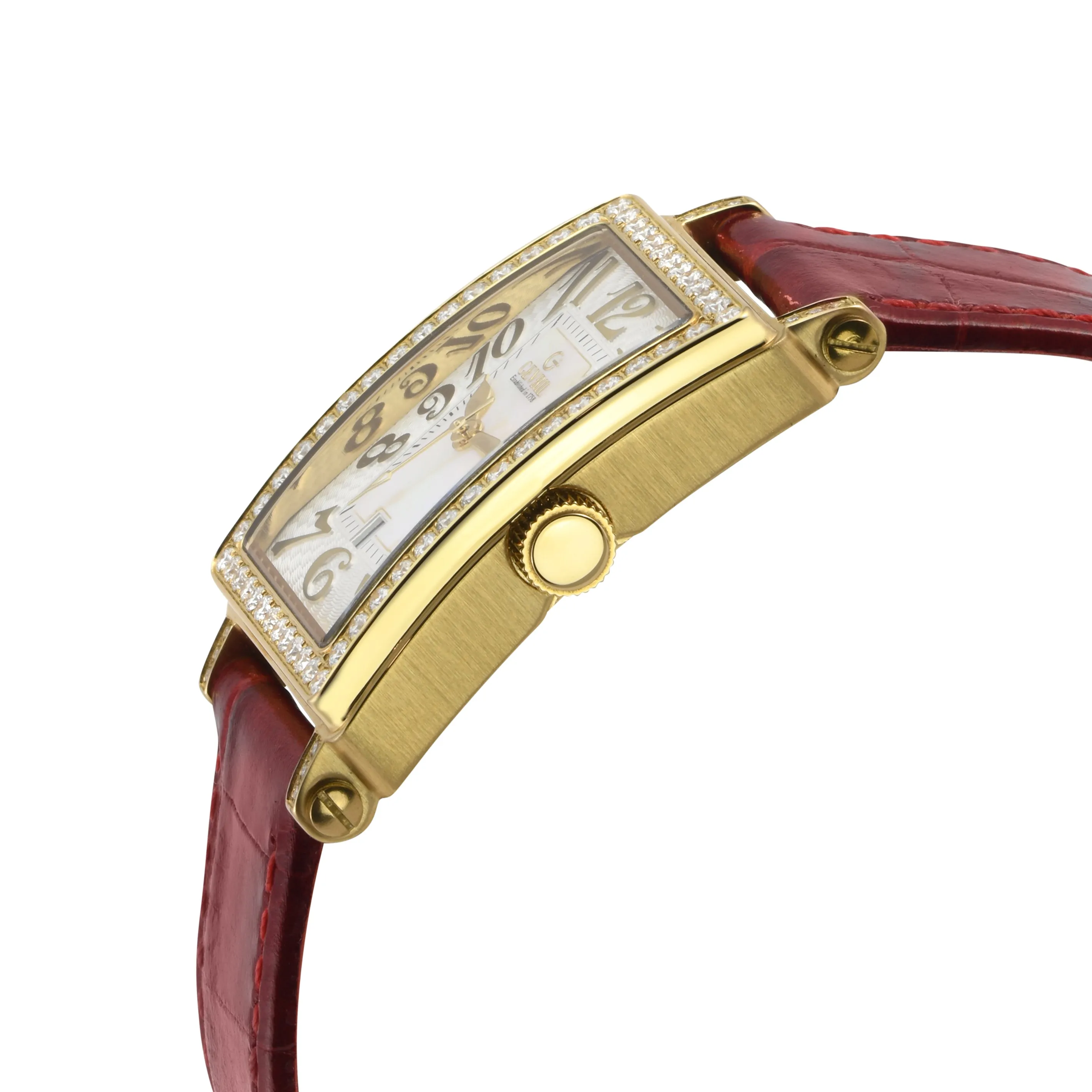Gevril Women's Avenue of Americas Mini Diamond 32mm Quartz Watch 7449YL
