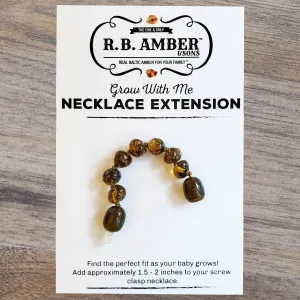 Green Baltic Amber Jewelry Extender