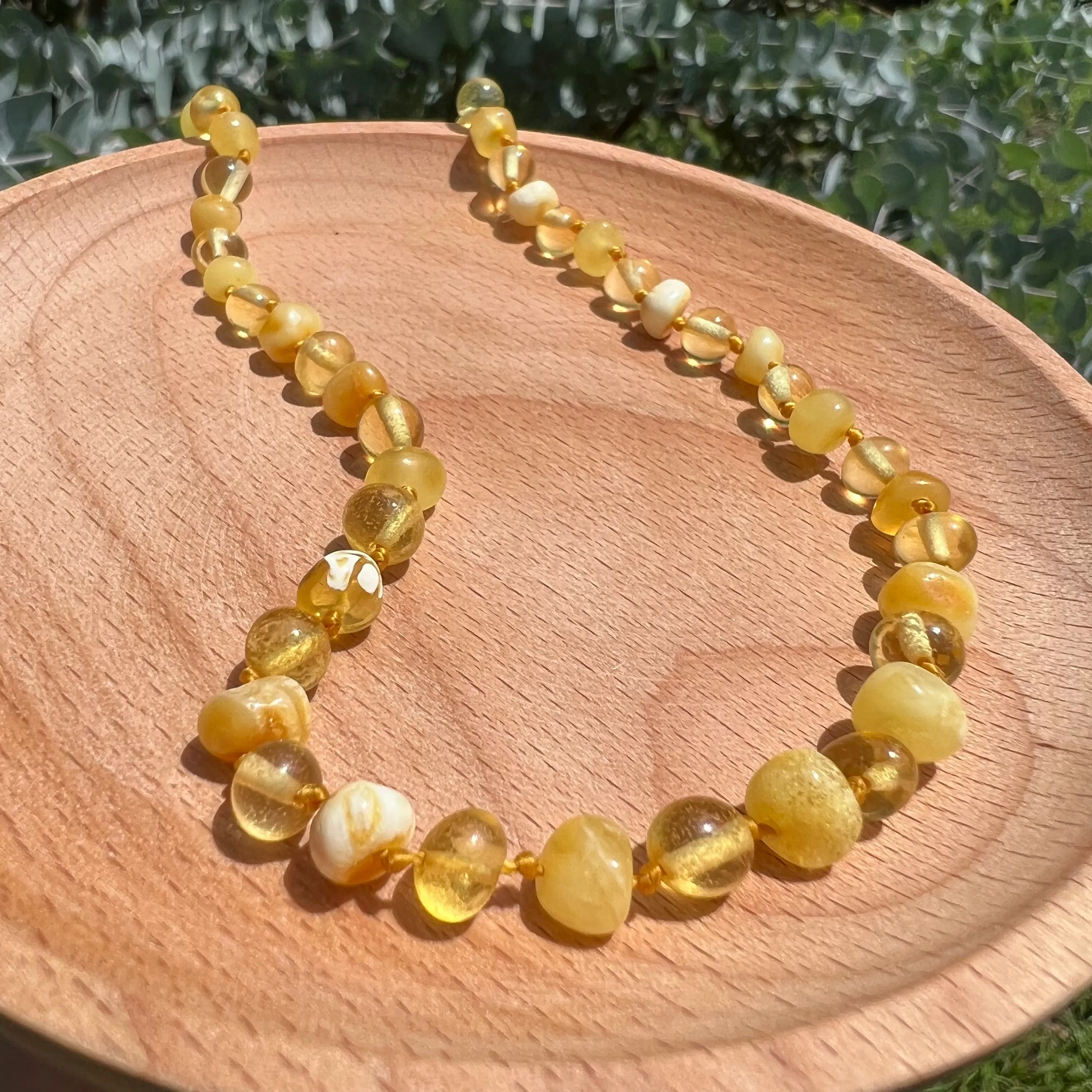 Kids | Butter Lemon Baltic Amber Necklace