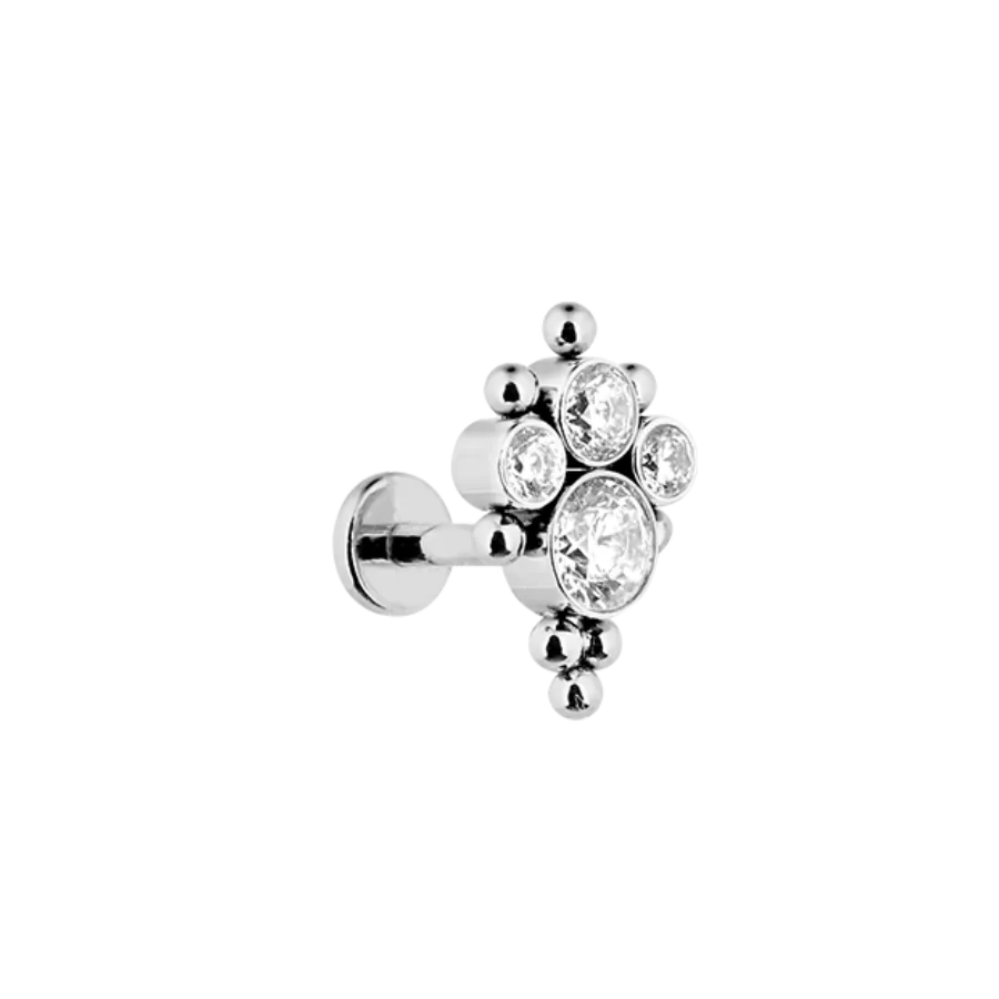 Majestic Abbaddon Labret Piercing Gold