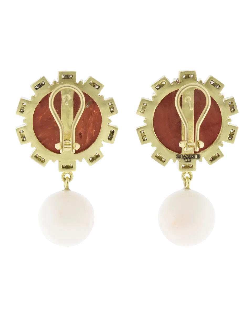 Mediterranean Coral Earrings