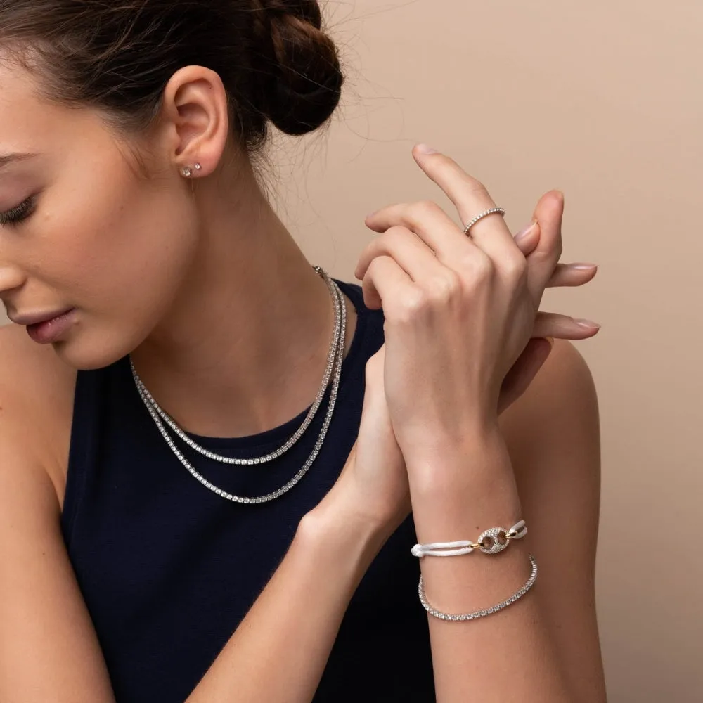 Milano CZ Tennis Bracelet - Silver - 2995ZI
