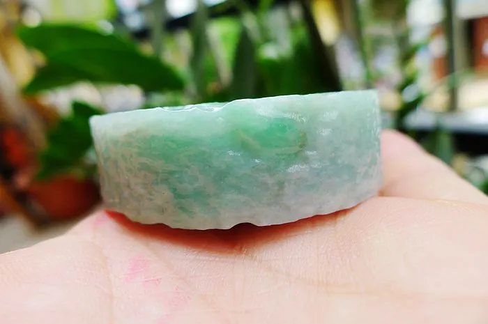 Natural Jade Rough Jadeite Raw (116g,5.36X1.6cm)