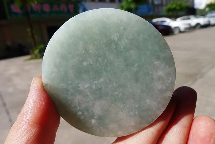 Natural Jade Rough Jadeite Raw (130g,6X6X1.35cm)