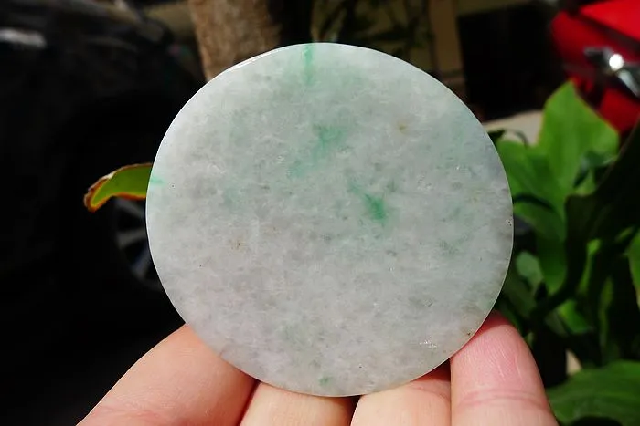 Natural Jade Rough Jadeite Raw (132g,5.2X5.2X1.8cm)