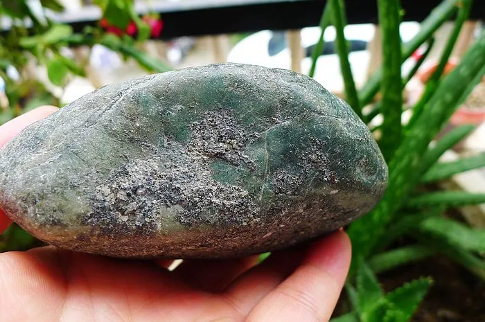 Natural Jade Rough Jadeite Raw (458g,10.5X6.6X4cm)