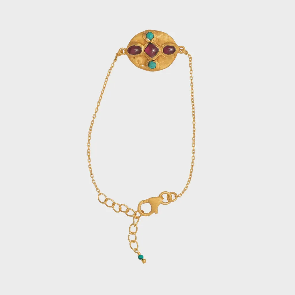 Rubyteva Kundan Bracelet