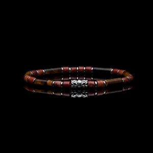 The Volcano| Red Jasper Beaded Bracelet